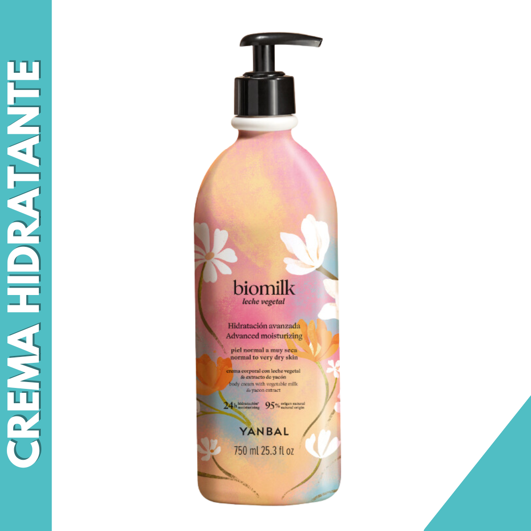 CREMA HIDRATANTE BIOMILK LECHE VEGETAL - Con diseño