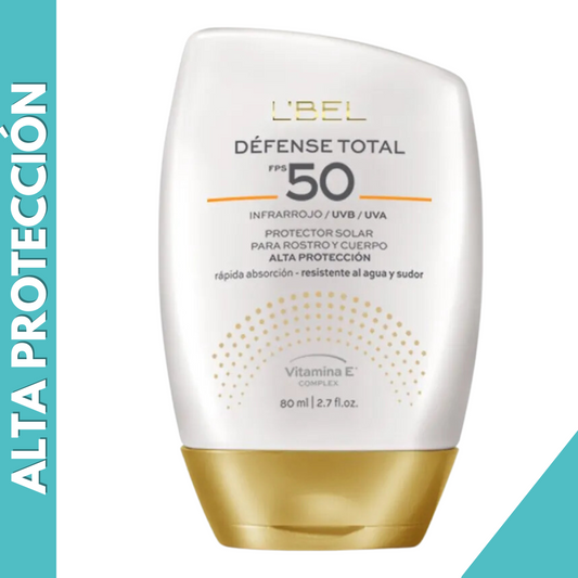 PROTECTOR SOLAR PARA ROSTRO Y CUERPO DEFENSE TOTAL 50+