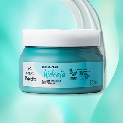 MASCARILLA CONCENTRADA HIDRATANTE PARA EL CABELLO MANZANA VERDE Y ALOE VERA