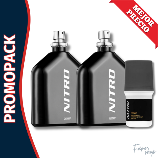 PROMOPACK 2 PERFUMES NITRO + DESODORANTE